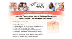 Desktop Screenshot of motivatedmoms.net